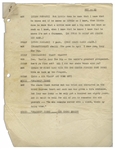 Moe Howard's 11p. Script From August 1953 for a ''Three Stooges Night Club Sketch'' Entitled ''Drag Out the Net'' -- For a Las Vegas Performance, With a Note to ''LOCALIZE'' -- Near Fine Condition